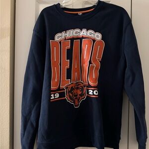NFL Chicago Bears Navy and Orange Crewneck Sweater